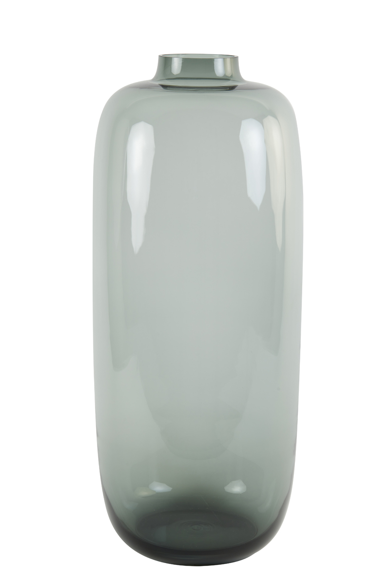 Vase Ø30x70 cm KEIRA glass grey