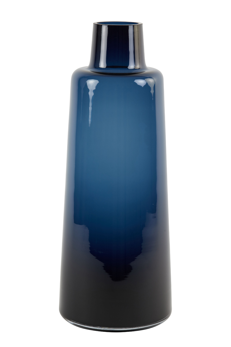 Vase Ø19,5x50 cm KEAN glass navy blue