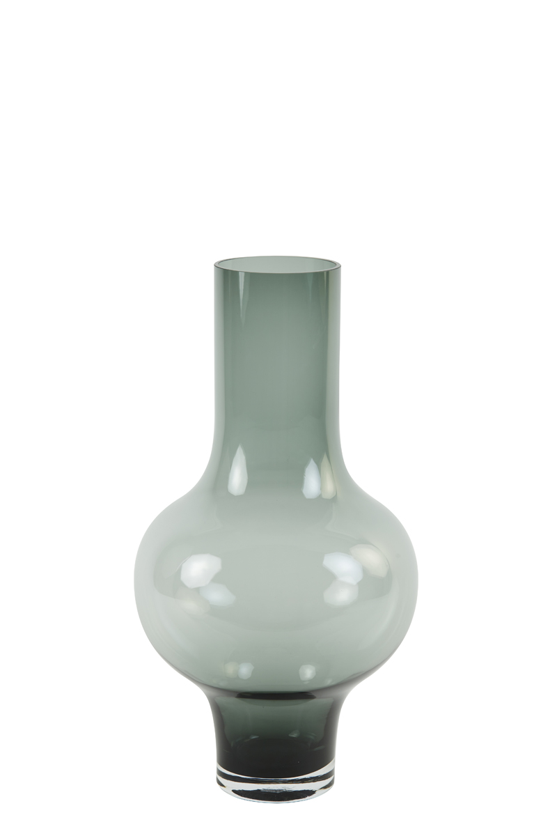 Vase Ø25,5x47 cm KAELA glass grey