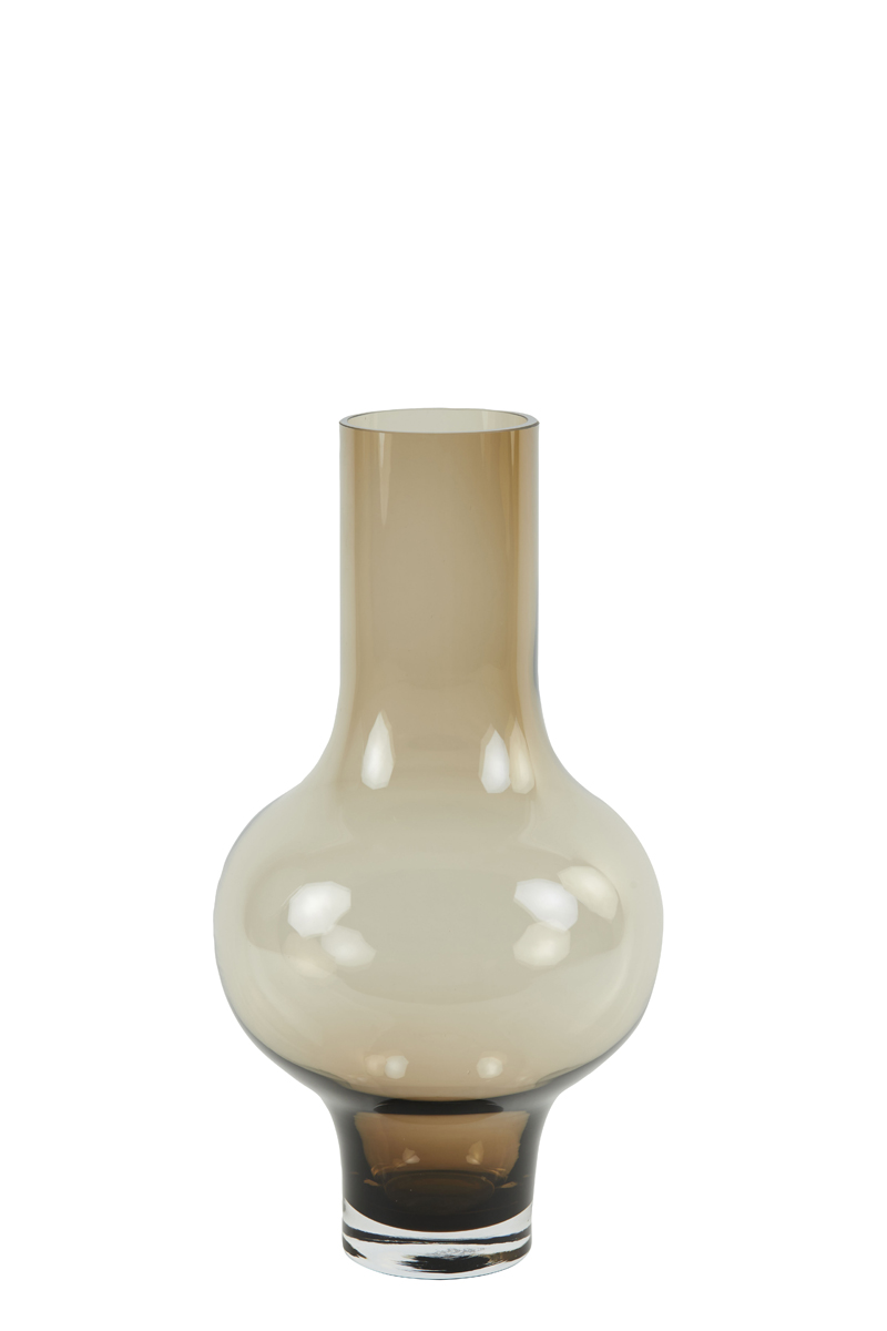 Vase Ø25,5x47 cm KAELA glass brown