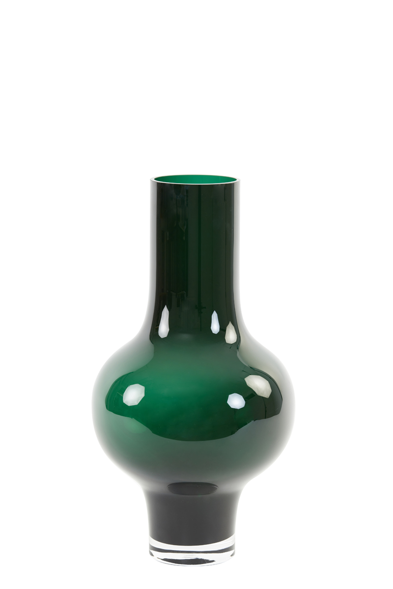 Vase Ø25,5x47 cm KAELA glass green