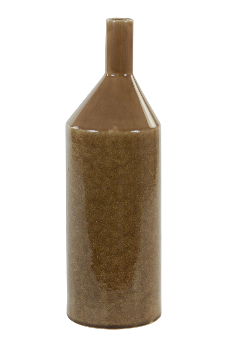 Vase Ø15x47 cm TENSI ceramics brown