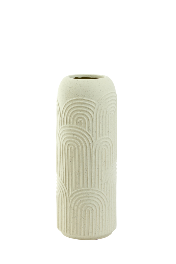 Vase Ø15,5x41 cm DIEGO ceramics cream
