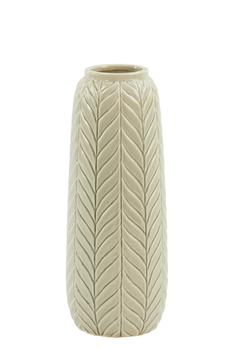 Vase Ø15,5x40 cm LILO ceramics cream