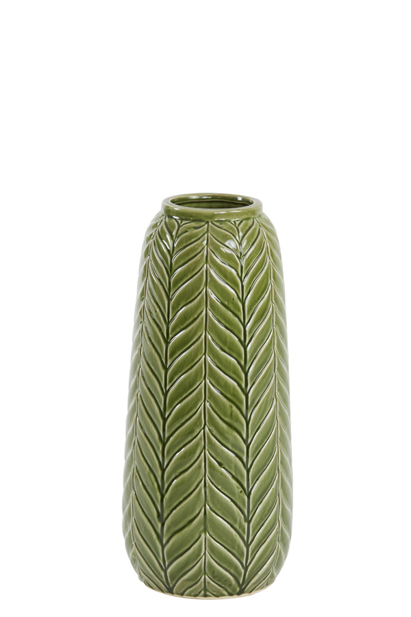 Vase Ø15,5x40 cm LILO ceramics green