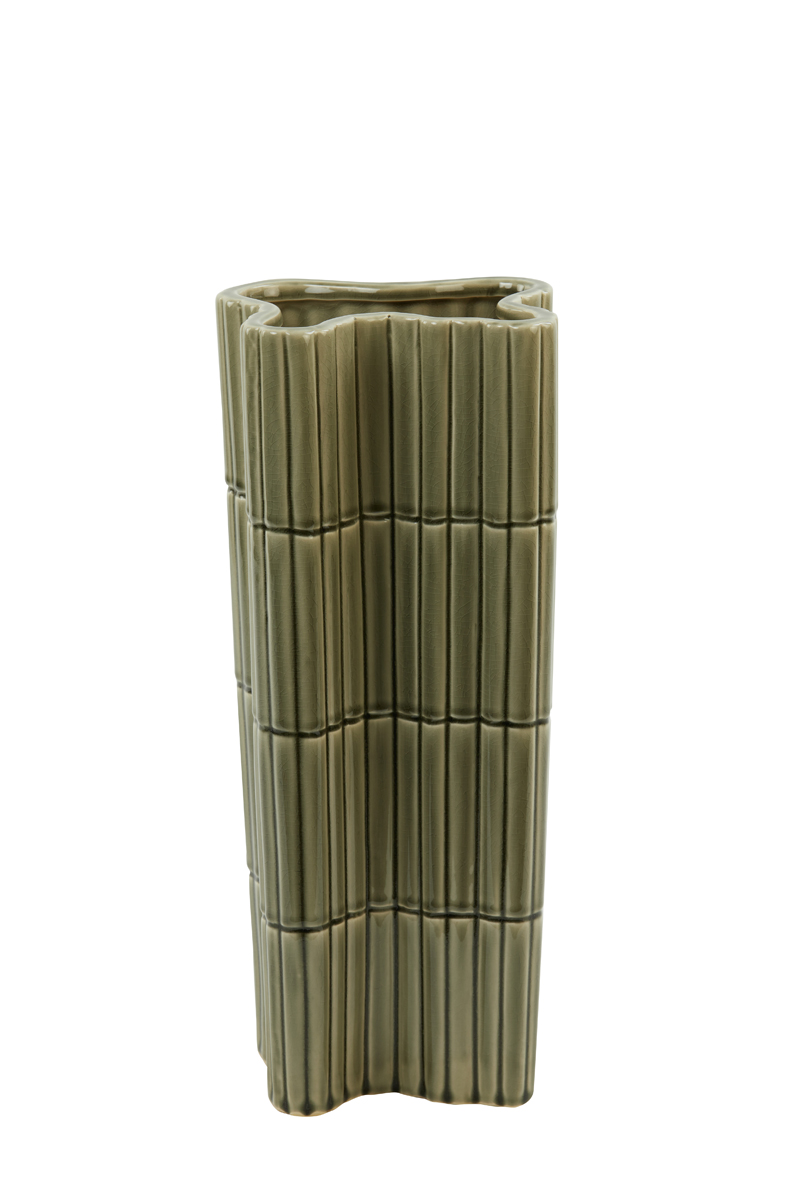 Vase 20x18,5x40,5 cm EZU ceramics brown design