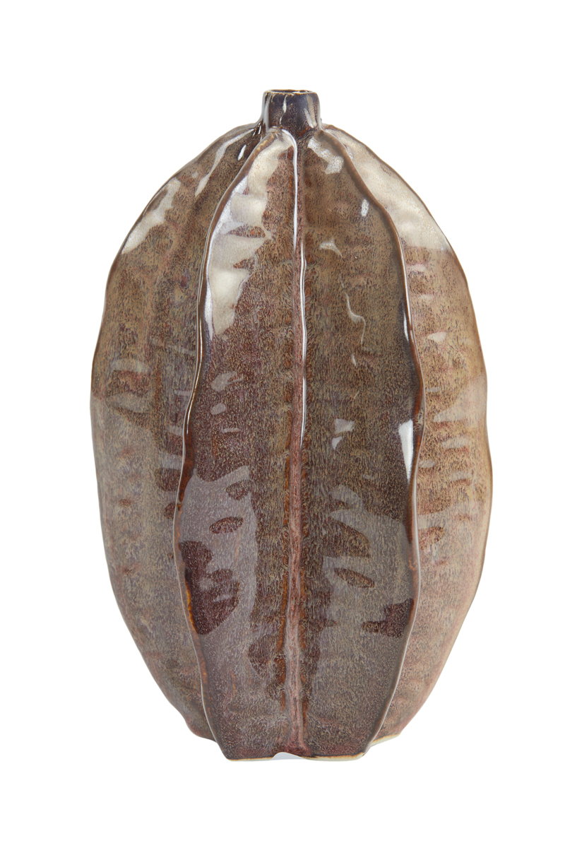 Vase deco Ø12,5x20 cm AKOSI ceramics russet