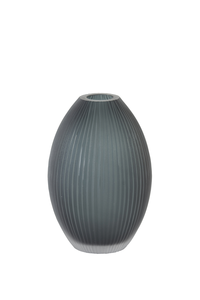 Vase Ø16x23,5 cm MOLEXA glass matt dark grey