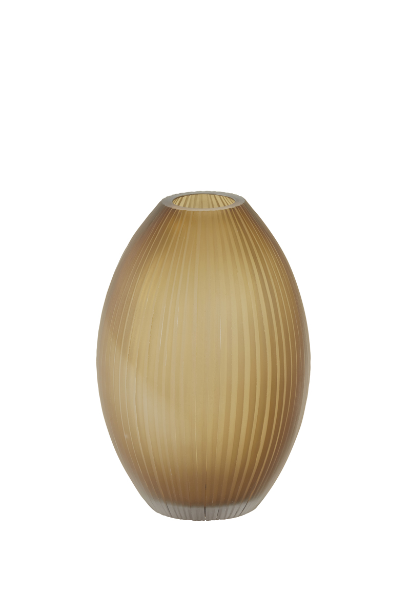 Vase Ø16x23,5 cm MOLEXA glass matt dark brown