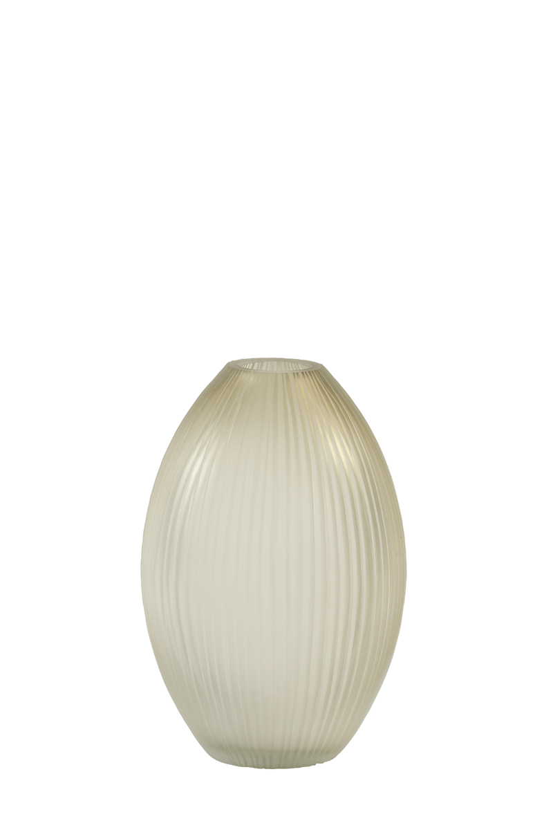 Vase Ø16x23,5 cm MOLEXA glass matt light brown