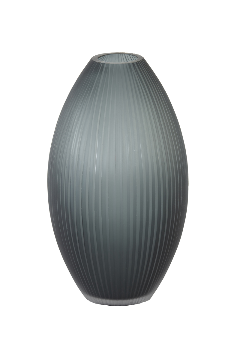 Vase Ø18x31 cm MOLEXA glass matt dark grey