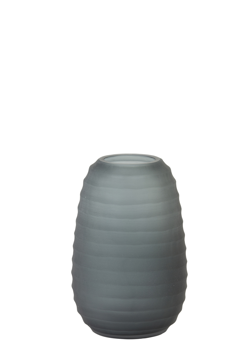 Vase Ø15,5x24,5 cm SOMERO glass matt dark grey