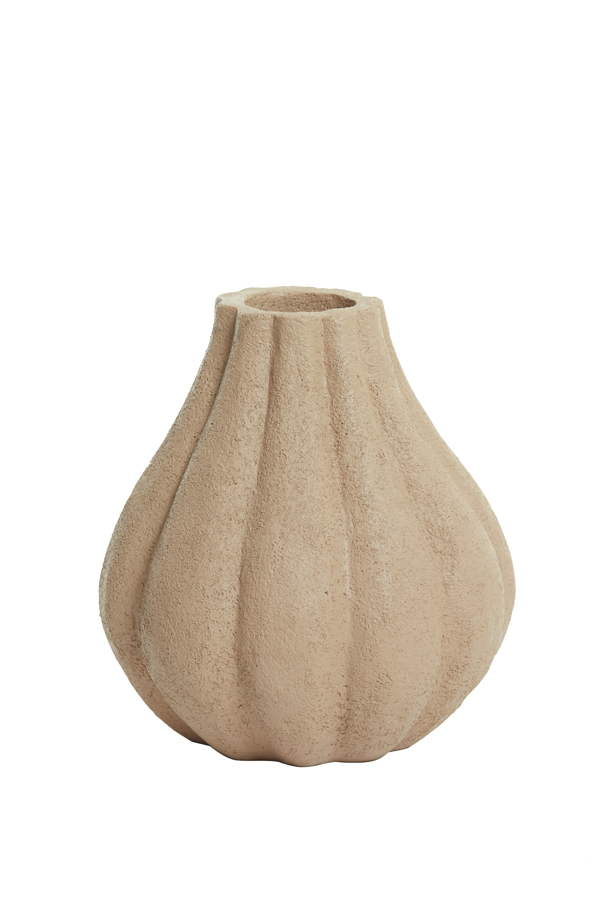 Vase deco Ø20x22 cm ZUCCA light cognac