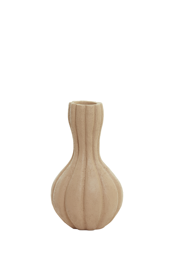 Vase deco Ø19,5x34 cm ZUCCA light cognac