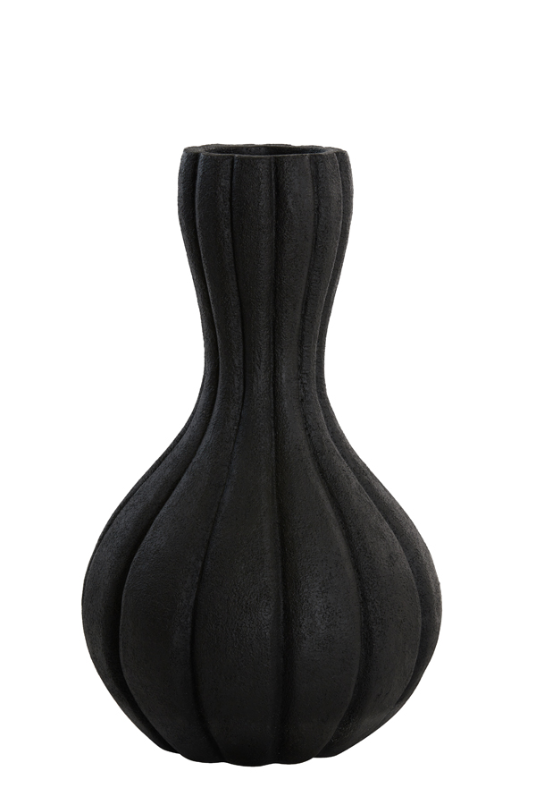Vase deco Ø28,5x47,5 cm ZUCCA black
