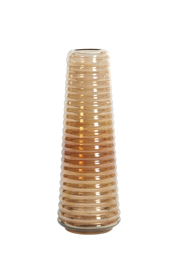 Vase Ø13x36 cm SEMMY glass brown