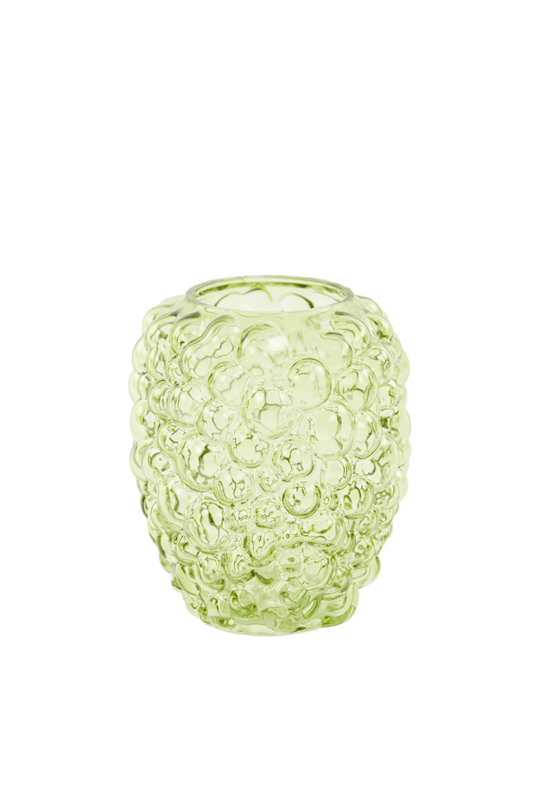 Vase Ø12x15 cm ALFREDO glass olive green