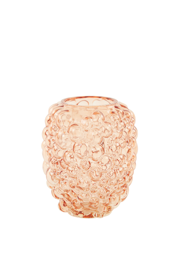 Vase Ø12x15 cm ALFREDO glass peach