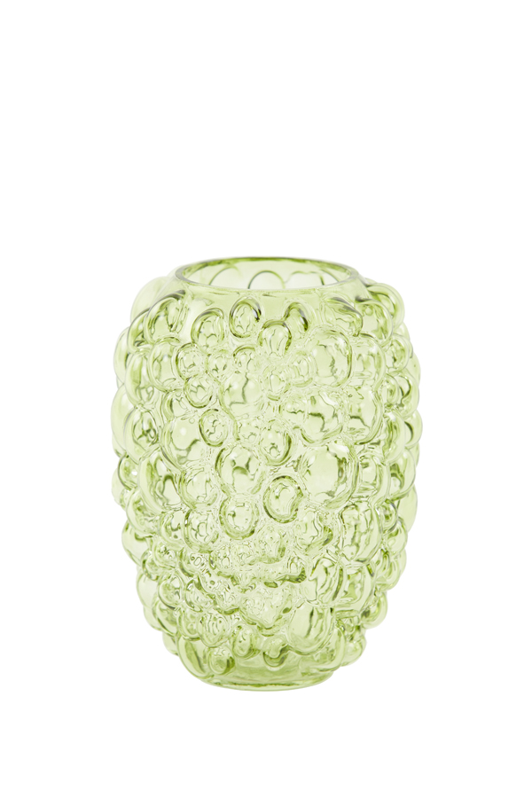 Vase Ø15x20 cm ALFREDO glass olive green