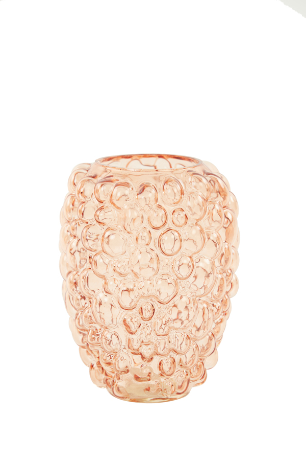 Vase Ø15x20 cm ALFREDO glass peach