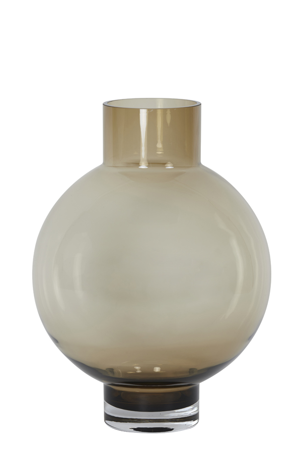 Vase Ø34,5x46 cm KEISHA glass brown