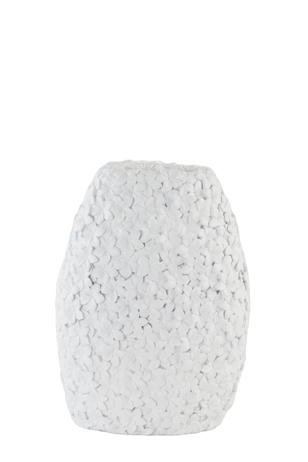 Vase deco 29,5x18,5x40 cm ALOHA white
