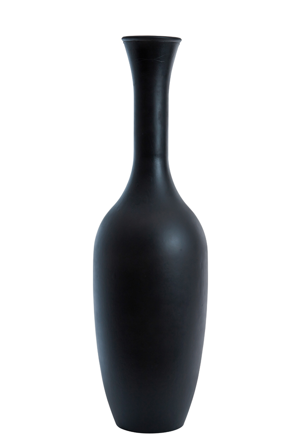 Vase Ø30x100 cm IMANO glass matt black