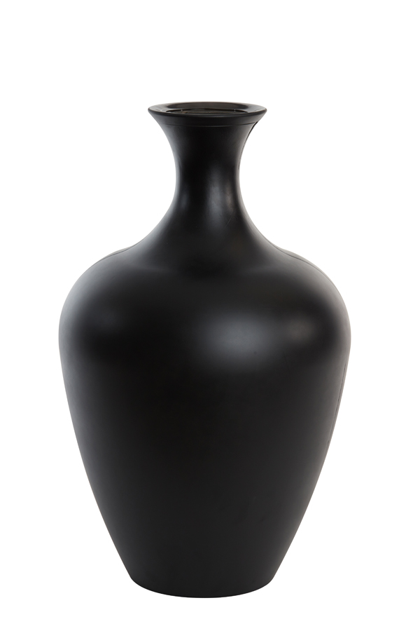 Vase Ø40x65 cm RUBRA glass matt black
