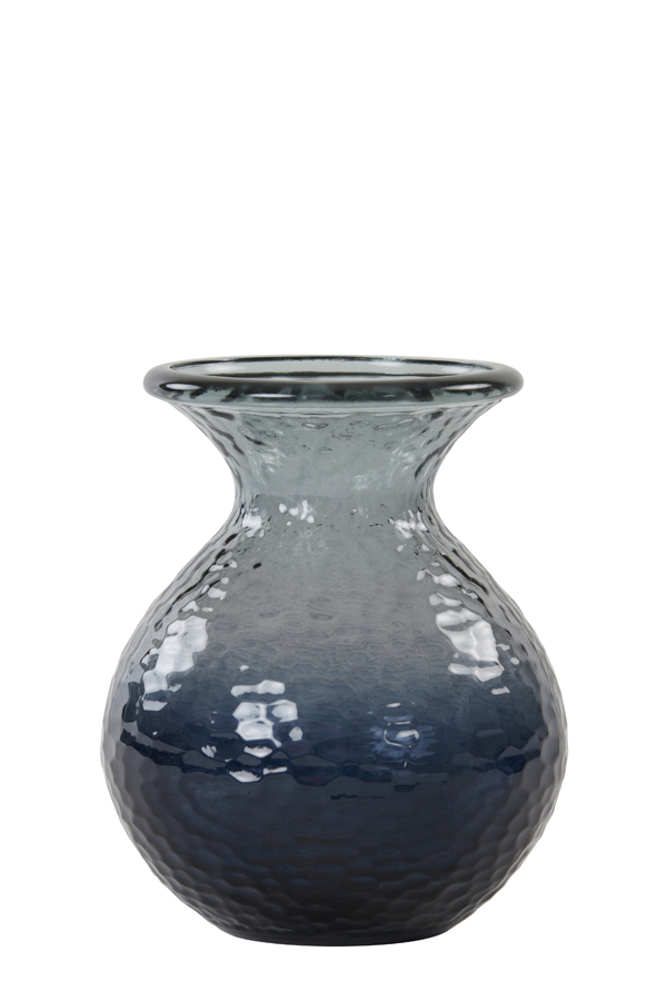 Vase Ø15x18,5 cm OZARK glass dark grey-light grey