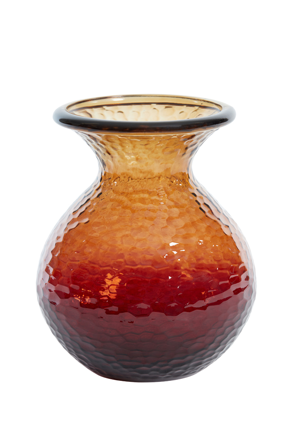 Vase Ø20x24,5 cm OZARK glass dark brown-brown