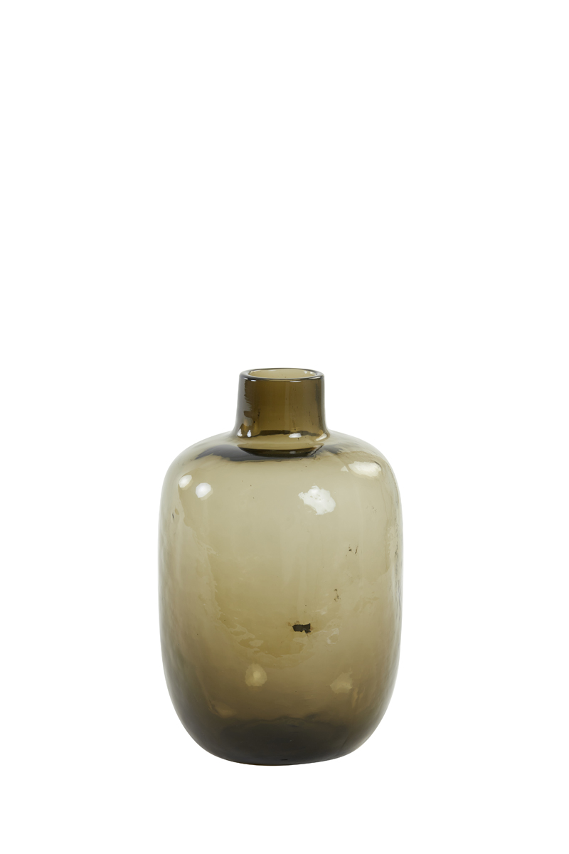 Vase Ø12x18,5 cm DAKAR glass brown