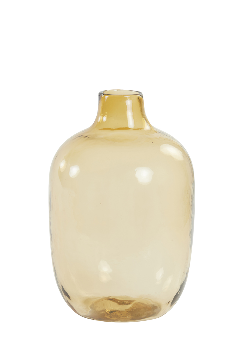 Vase Ø16x25 cm DAKAR glass yellow