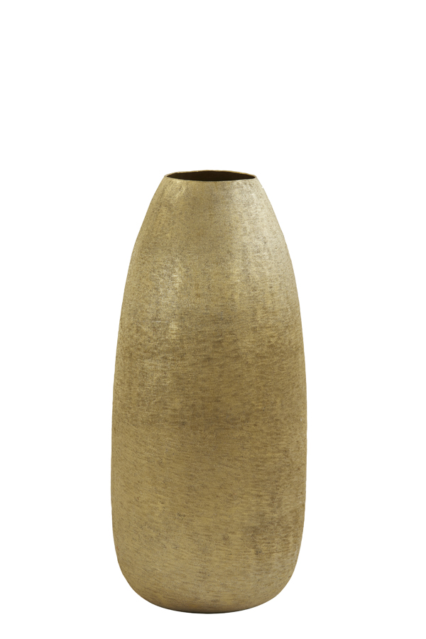 Vase deco Ø20x42 cm GIVRIN gold