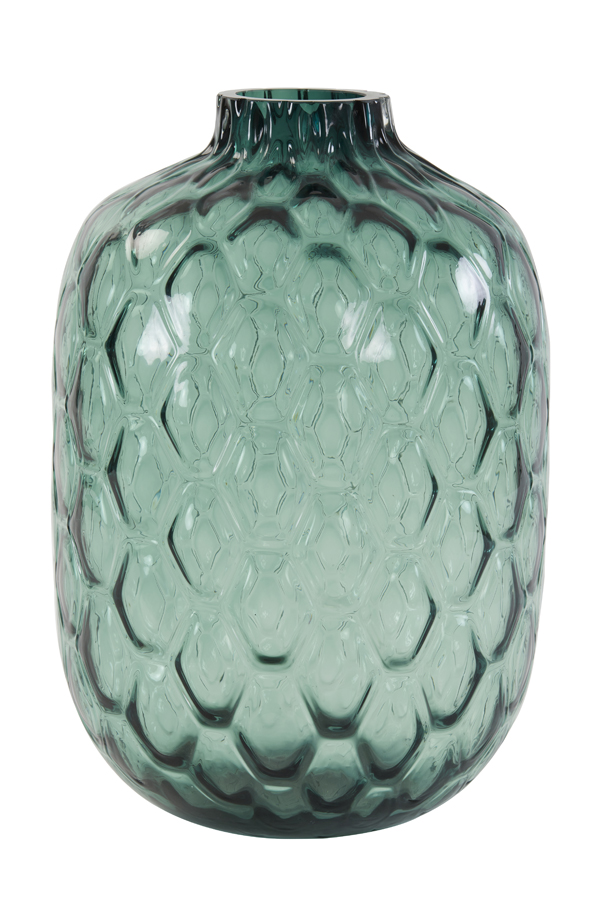 Vase Ø29x42 cm CARINO glass turquoise