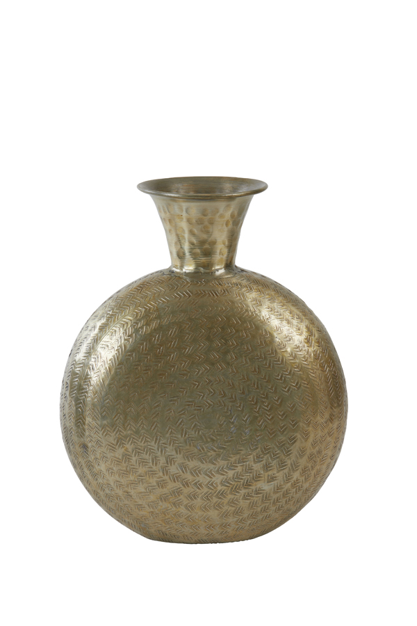 Vase deco 29x11x36 cm LONAY light gold