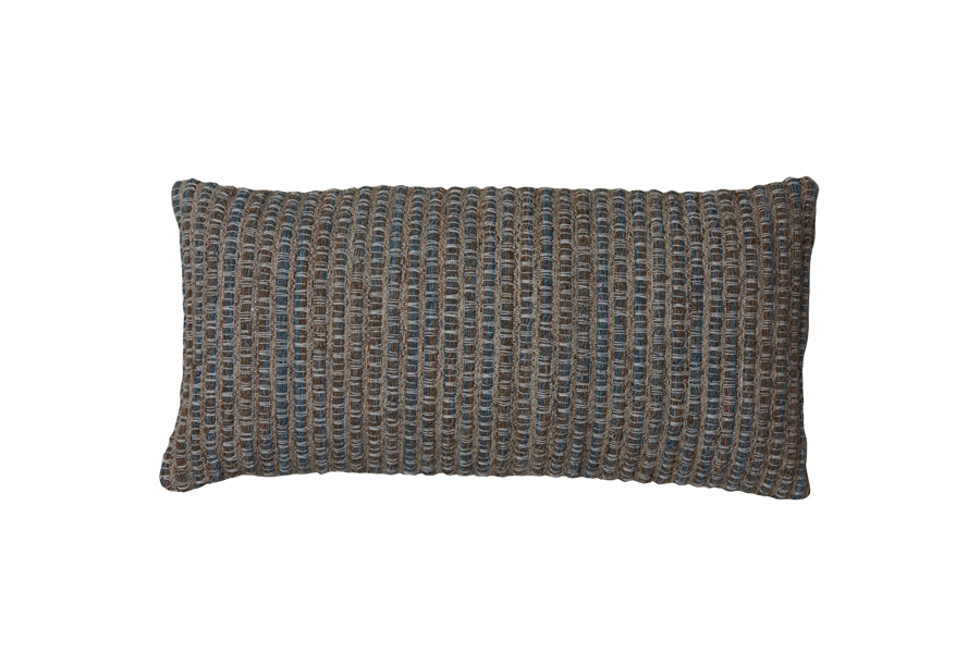Cushion 60x30 cm SOLLAS brown+blue