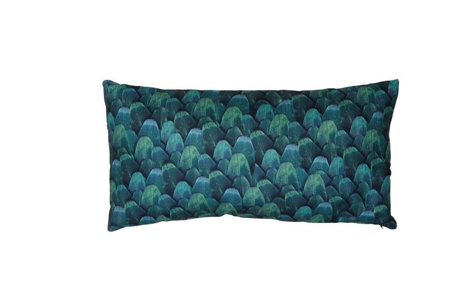 Cushion 60x30 cm MASIBA petrol/green