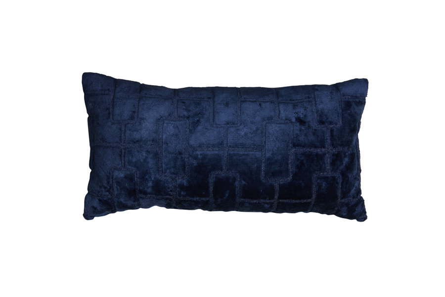 Cushion 60x30 cm TEMBUKU dark blue