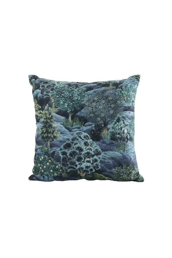 Cushion 45x45 cm SANABIA petrol/green