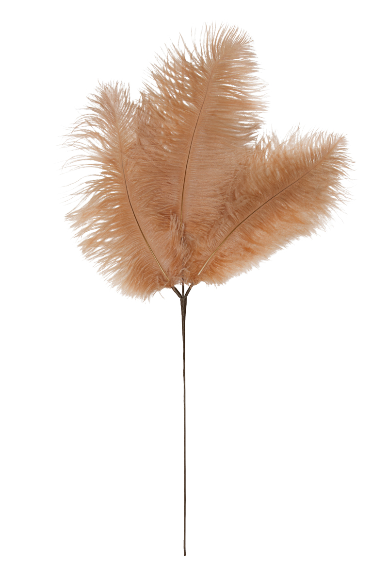 Ornament 3 feathers 30x59 cm FEATHER peach