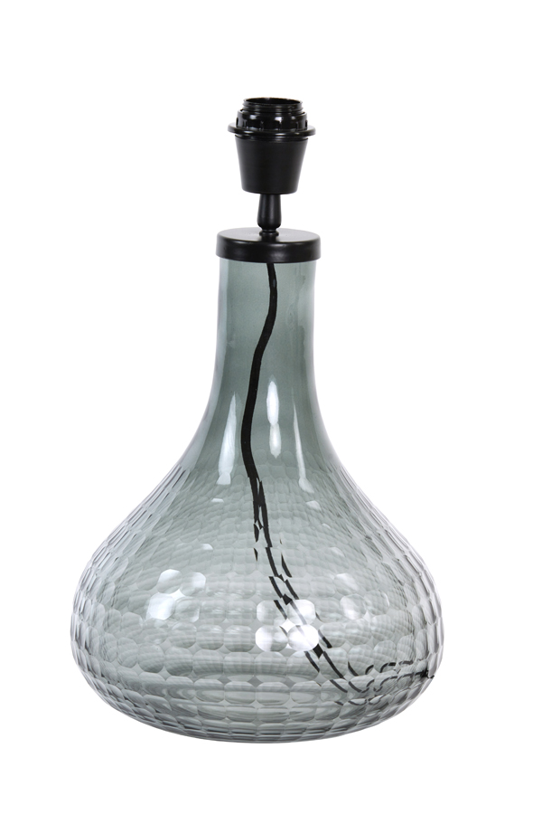 Lamp base Ø25x42 cm MAEKO glass smoked grey