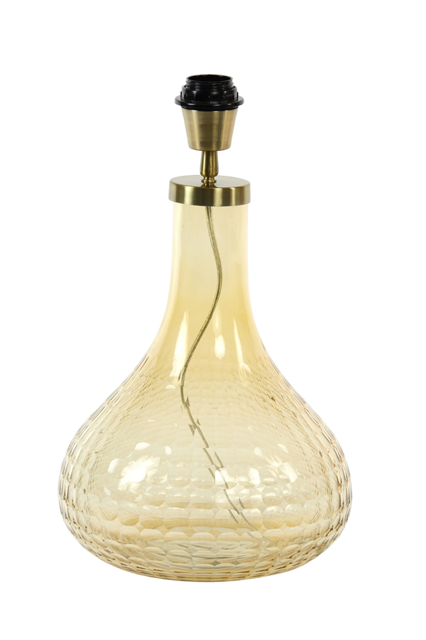 Lamp base Ø25x42 cm MAEKO glass amber