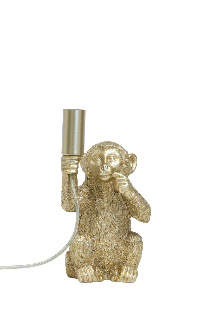Table lamp E14 13x12,5x23,5 cm MONKEY matt gold