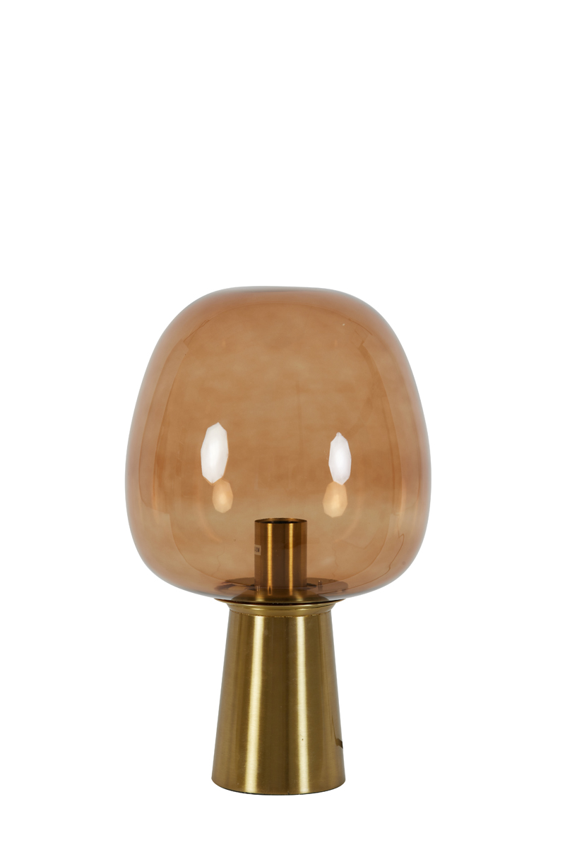 Table lamp Ø22x40 cm MAYSONY glass brown+bronze