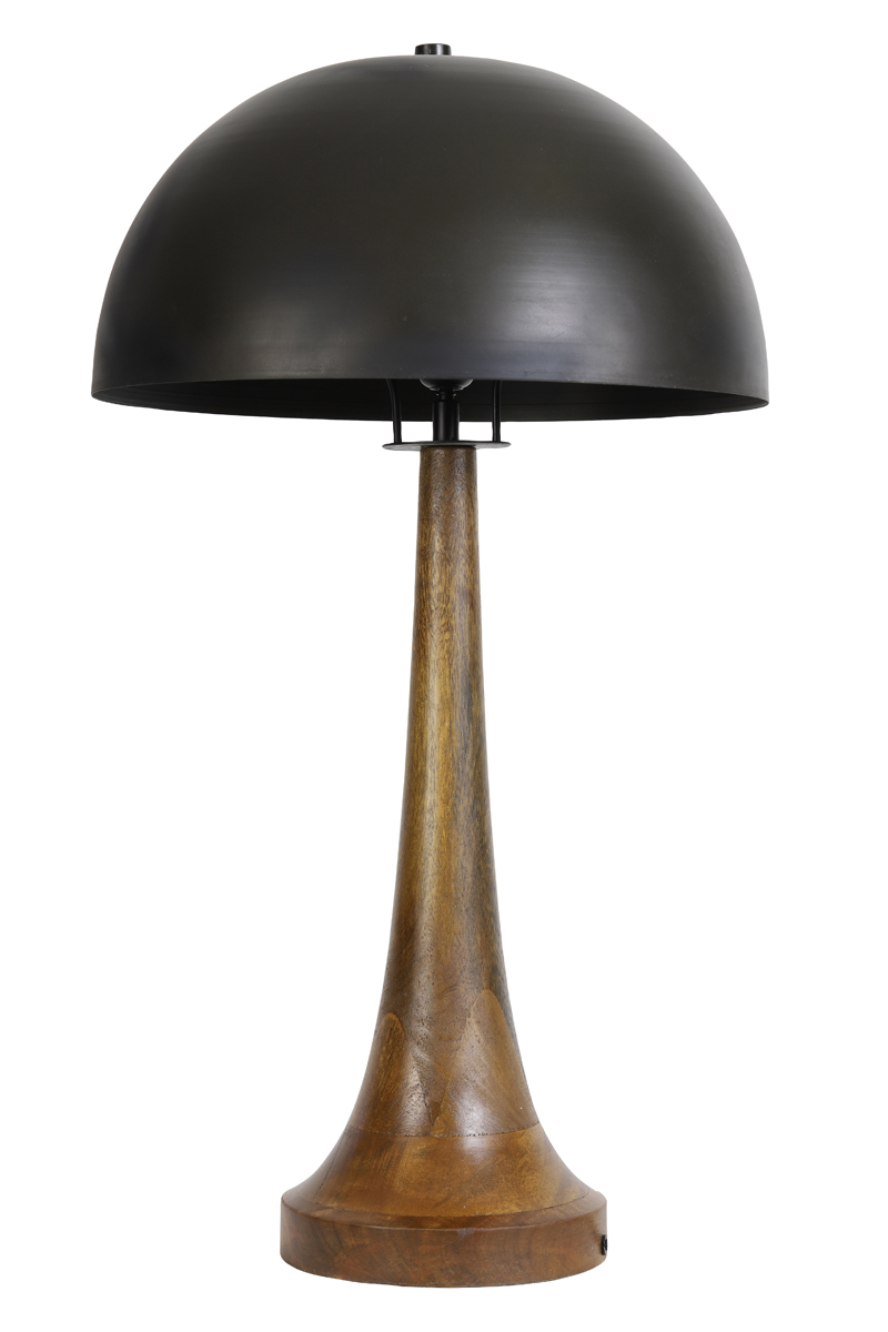 Table lamp Ø40x72 cm JOVANY wood oil + black