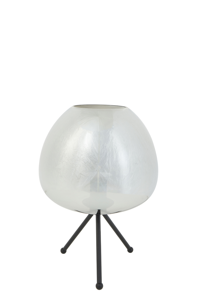 Table lamp Ø30x43 cm MAYSON glass smoked+matt black