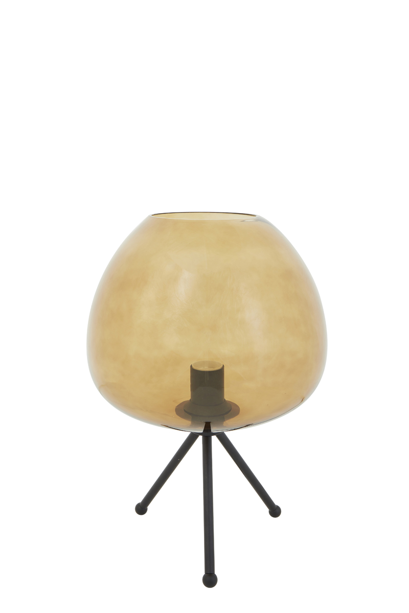 Table lamp Ø30x43 cm MAYSON glass brown+matt black