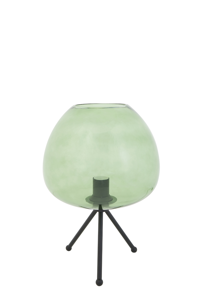 Table lamp Ø30x43 cm MAYSON glass green+matt black