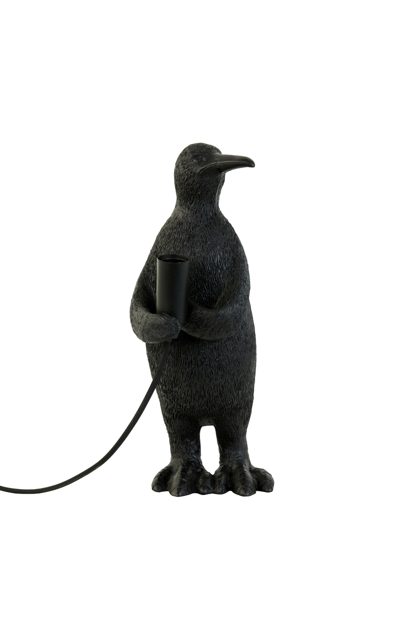 Table lamp E14 16x13x34 cm PENGUIN matt black