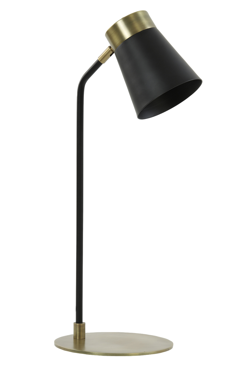 Desk lamp 22x20x55 cm BRAJA matt black-antique bronze